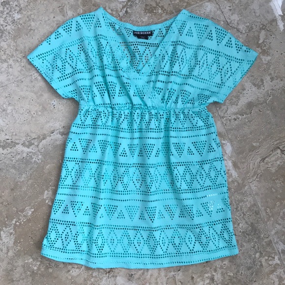 Joe Boxer Other - Girls coverup boho Aztec pattern mint green